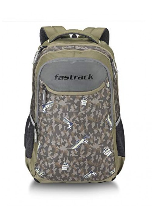 Fastrack 40 Ltrs Olive Casual Backpack (A0797NOL01)