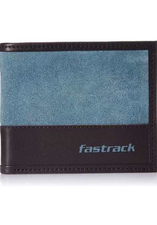 Fastrack Men Blue Leather Wallet